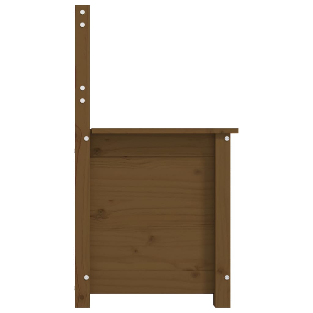 Bankje 80X41X77 Cm Massief Grenenhout Honingbruin