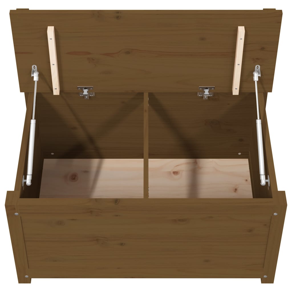 Bankje 80X41X77 Cm Massief Grenenhout Honingbruin