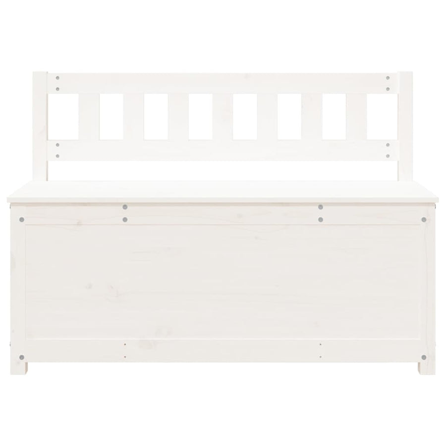 Bankje 110x41x76,5 cm massief grenenhout wit 110 x 41 x 76.5 cm Wit