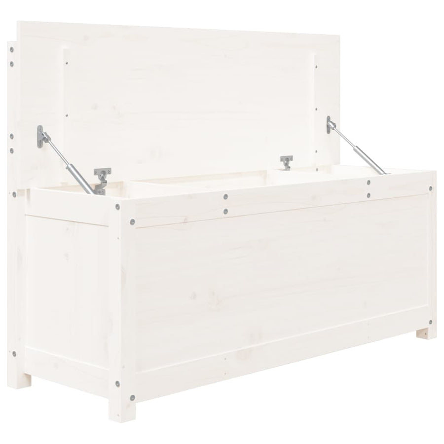 Bankje 110x41x76,5 cm massief grenenhout wit 110 x 41 x 76.5 cm Wit