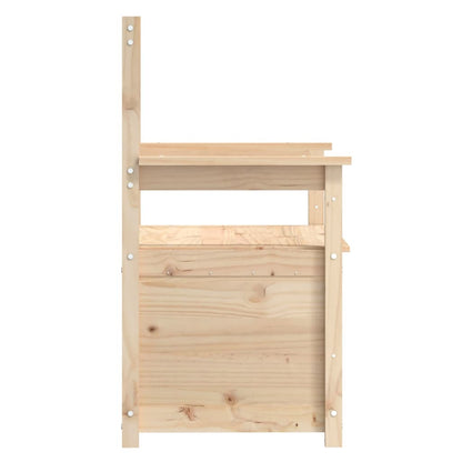 Bankje 112,5X51,5X96,5 Cm Massief Grenenhout Naturel