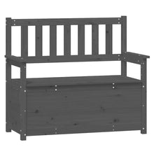 Bankje 112,5X51,5X96,5 Cm Massief Grenenhout Grijs
