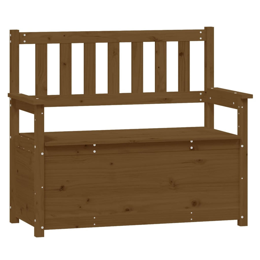 Bankje 112,5X51,5X96,5 Cm Massief Grenenhout Honingbruin