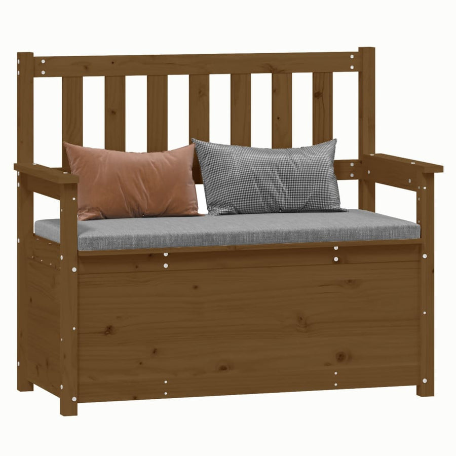 Bankje 112,5X51,5X96,5 Cm Massief Grenenhout Honingbruin