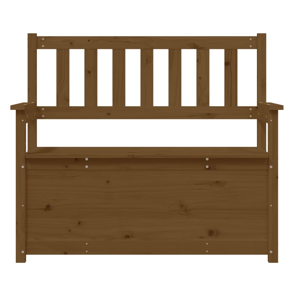 Bankje 112,5X51,5X96,5 Cm Massief Grenenhout Honingbruin