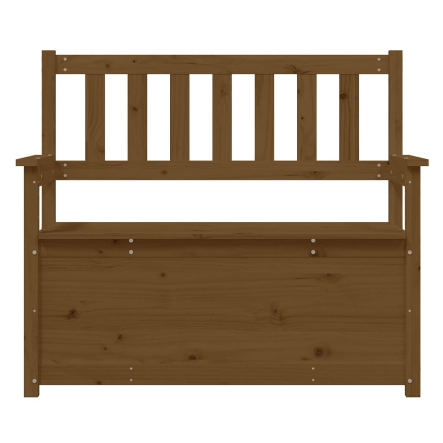 Bankje 112,5X51,5X96,5 Cm Massief Grenenhout Honingbruin