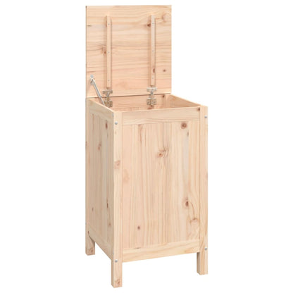 Wasmand 44x44x76 cm massief grenenhout