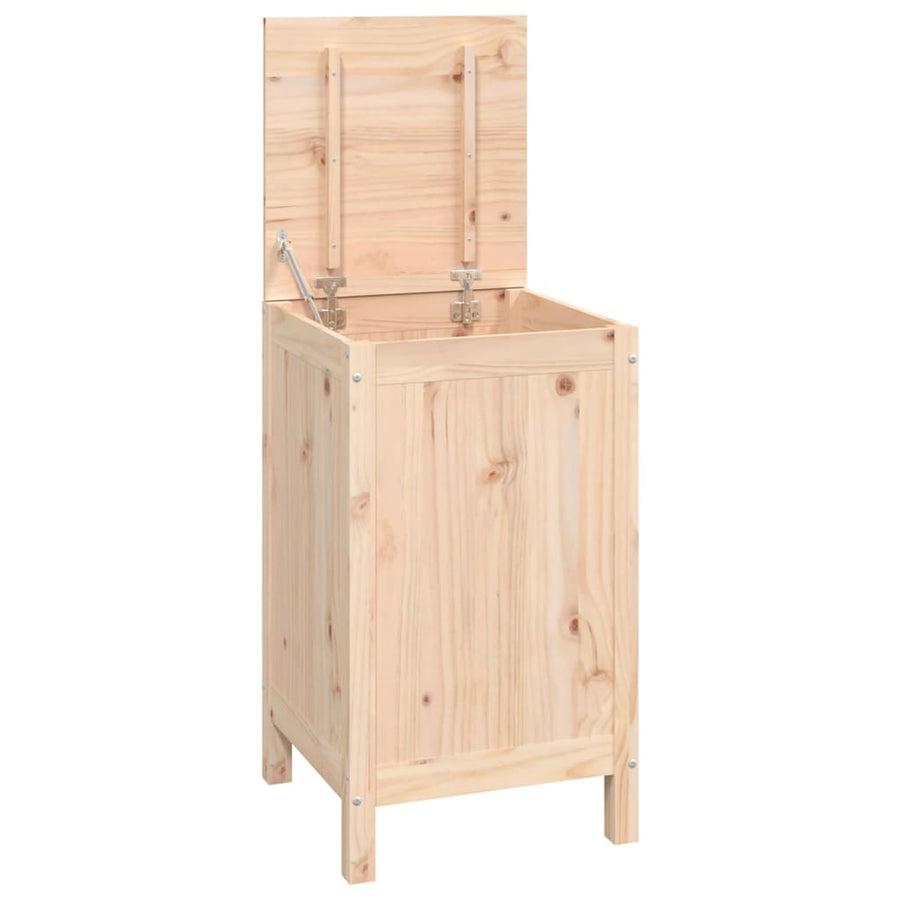 Wasmand 44x44x76 cm massief grenenhout