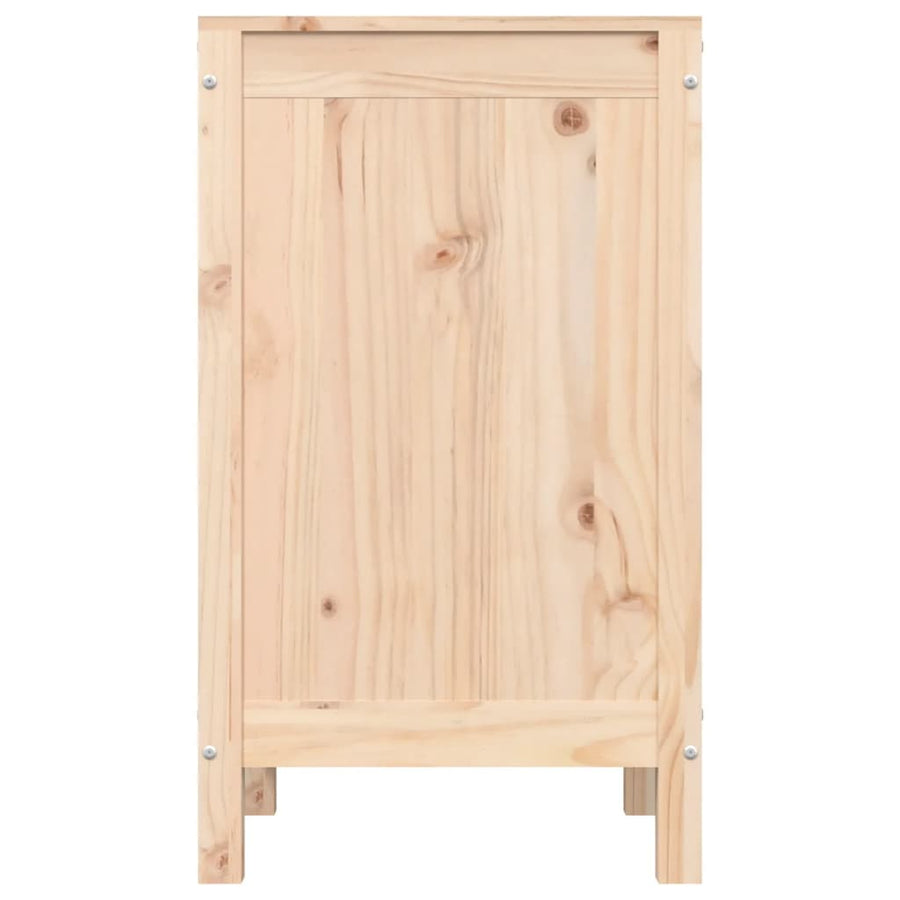 Wasmand 44x44x76 cm massief grenenhout