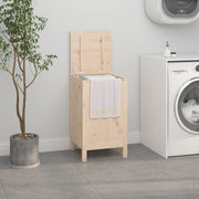 Wasmand massief grenenhout 44x44x76 cm