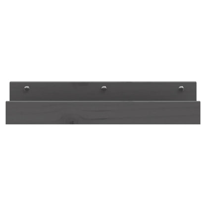 Wandschappen 2 St 50X12X9 Cm Massief Grenenhout Grijs
