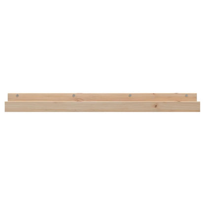 Wandschappen 2 St 110X12X9 Cm Massief Grenenhout 110 x 12 x 9 cm Naturel