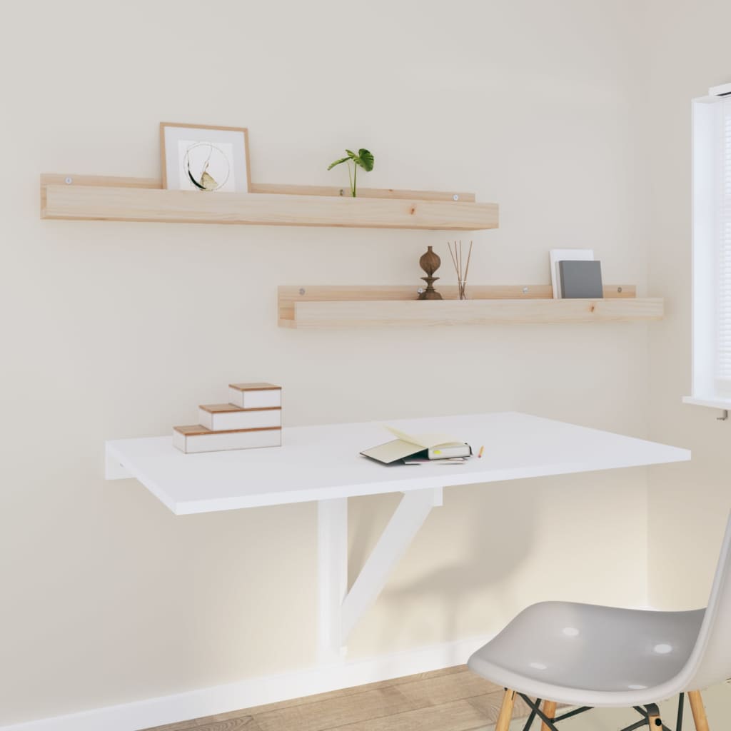 Wandschappen 2 St 110X12X9 Cm Massief Grenenhout 110 x 12 x 9 cm Naturel