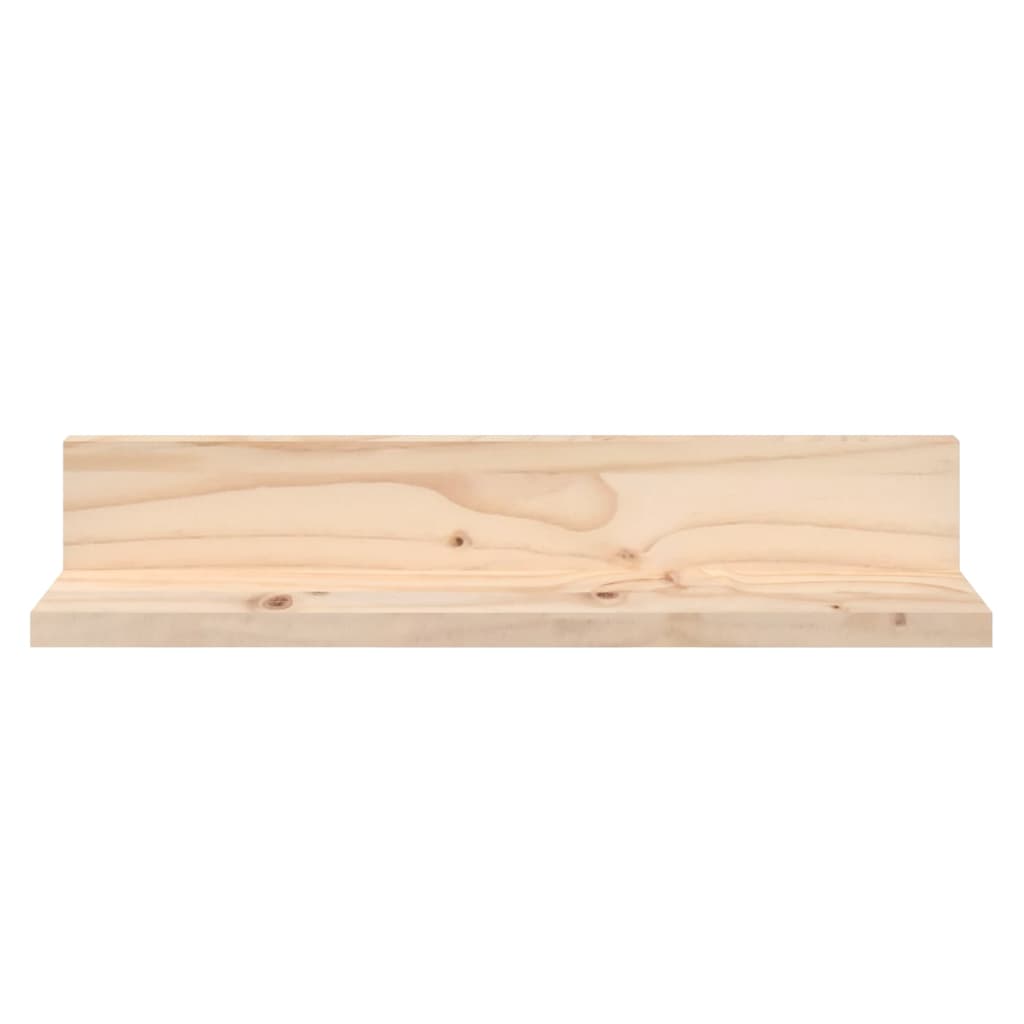 Wandkasten 2 St 50X11X9 Cm Massief Grenenhout 50 x 11 x 9 cm Naturel