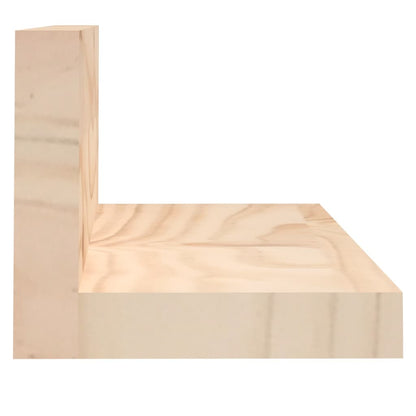 Wandkasten 2 St 50X11X9 Cm Massief Grenenhout 50 x 11 x 9 cm Naturel