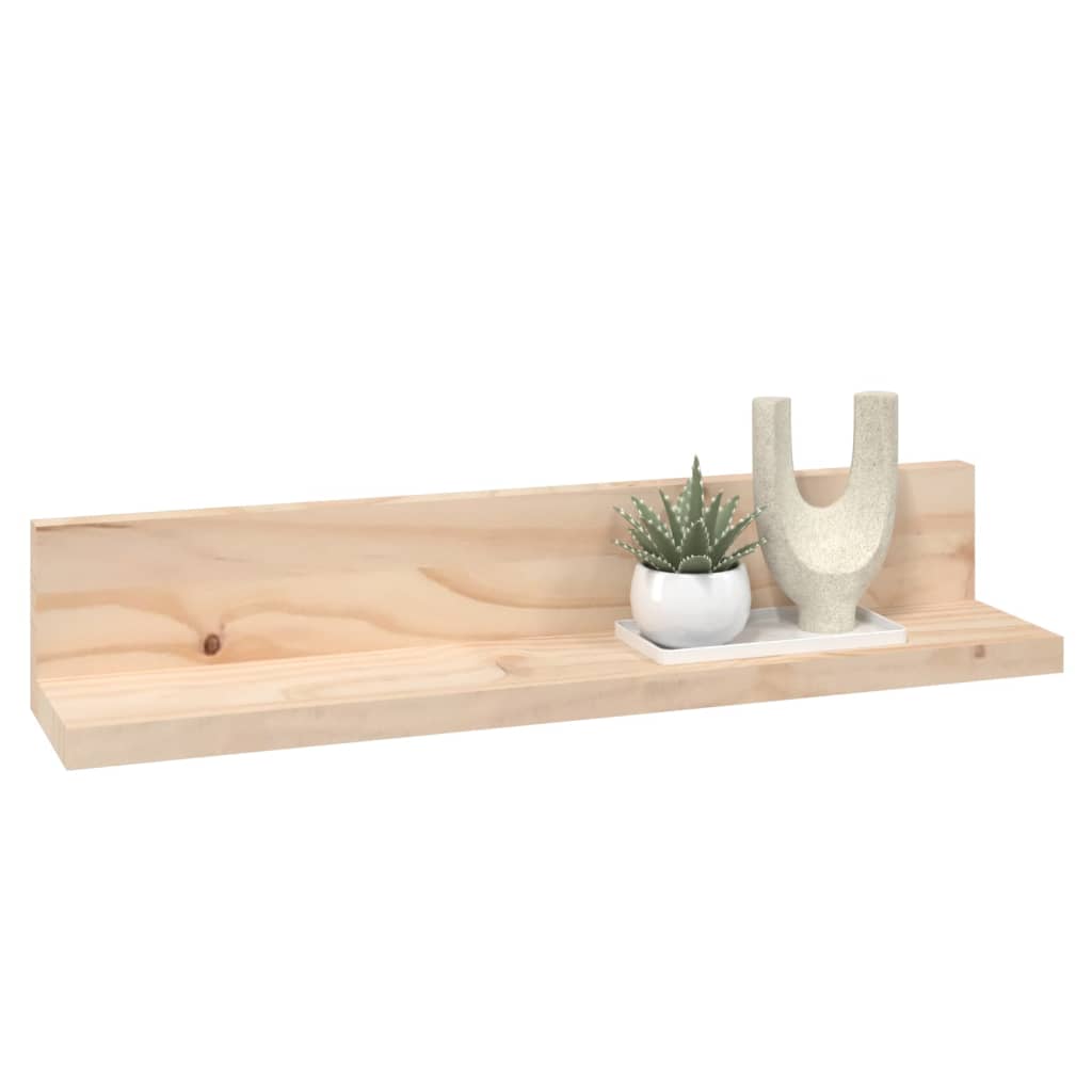 Wandkasten 2 St 50X11X9 Cm Massief Grenenhout 50 x 11 x 9 cm Naturel