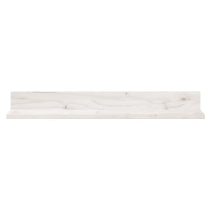 Wandkasten 2 st 80x11x9 cm massief grenenhout wit