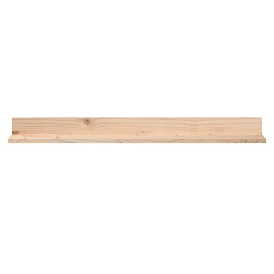 Wandkasten 2 St 110X11X9 Cm Massief Grenenhout 110 x 11 x 9 cm Naturel