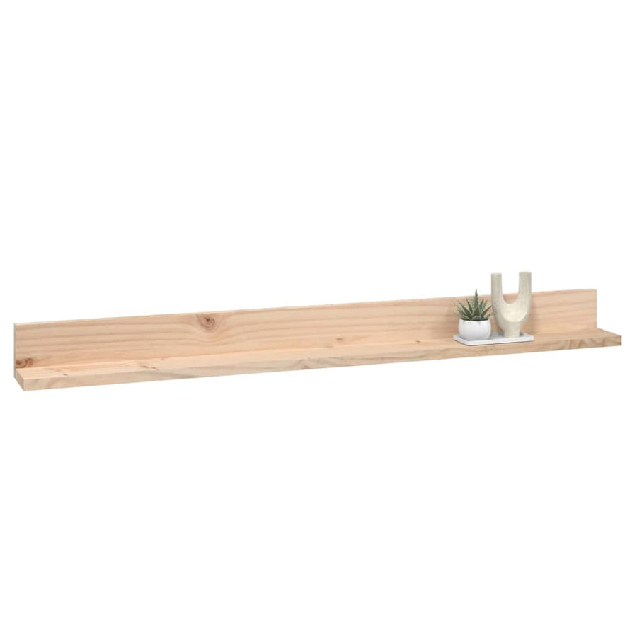 Wandkasten 2 St 110X11X9 Cm Massief Grenenhout 110 x 11 x 9 cm Naturel