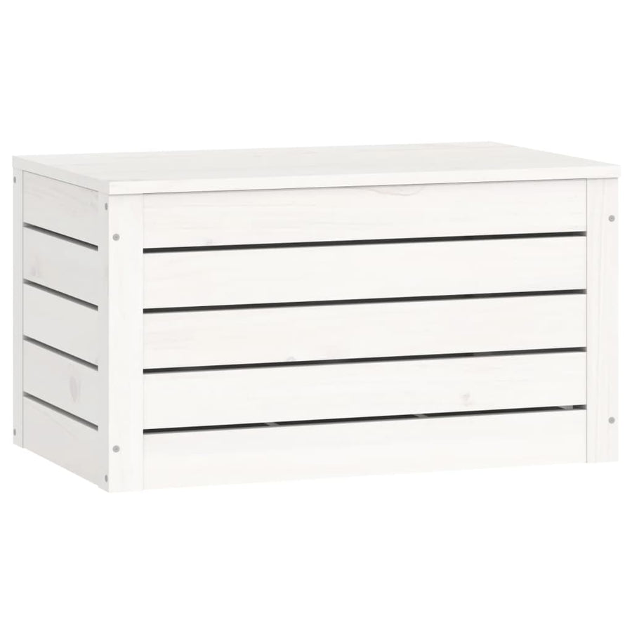 Opbergbox Wit 59,5X36,5X33 Cm Massief Grenenhout