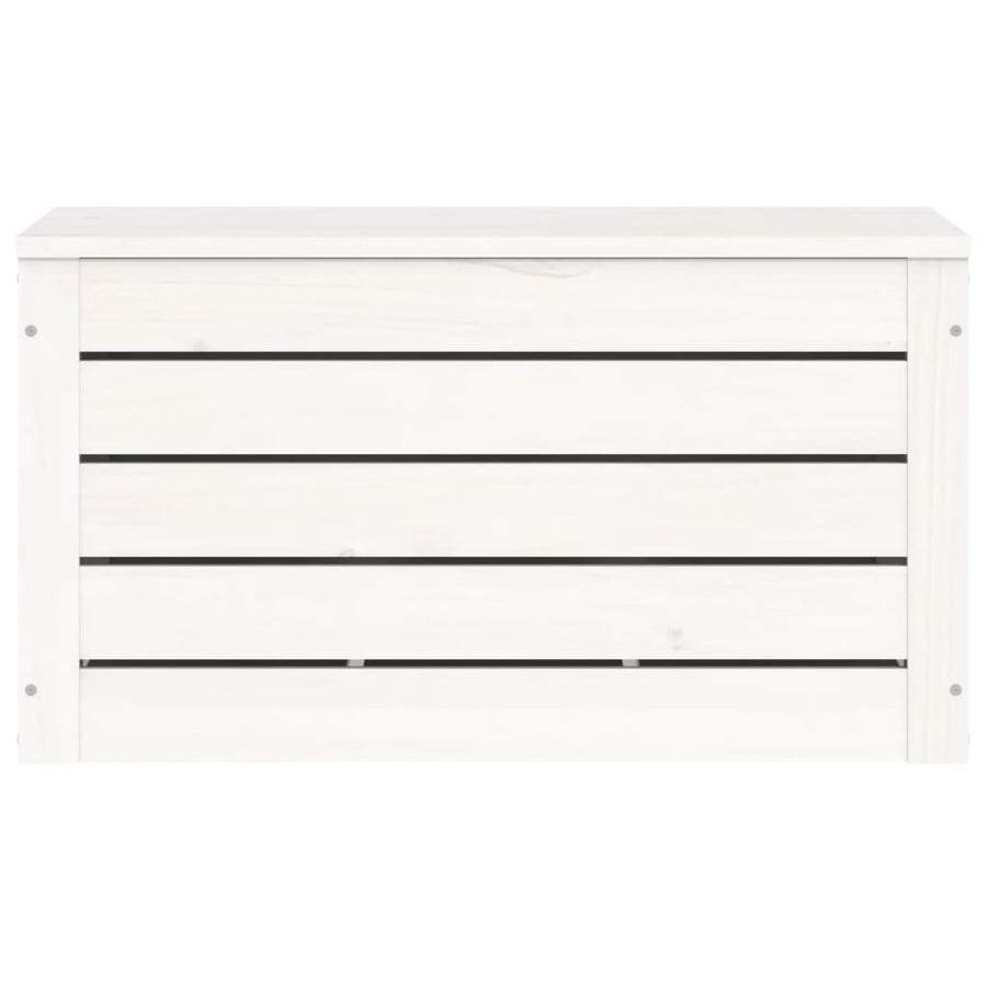 Opbergbox Wit 59,5X36,5X33 Cm Massief Grenenhout