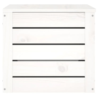 Opbergbox Wit 59,5X36,5X33 Cm Massief Grenenhout