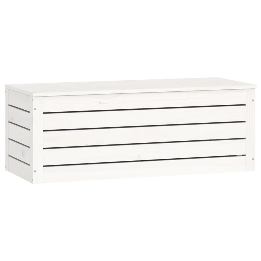 Opbergbox Wit 89X36,5X33 Cm Massief Grenenhout