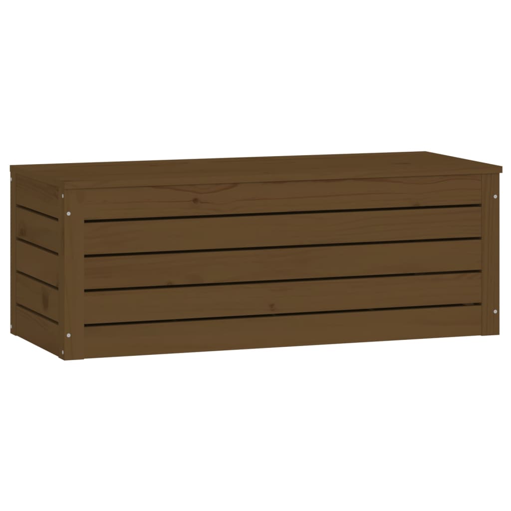 Opbergbox Honingbruin 89X36,5X33 Cm Massief Grenenhout