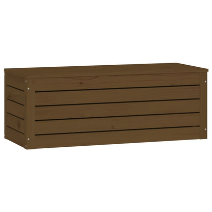 Opbergbox Honingbruin 89X36,5X33 Cm Massief Grenenhout