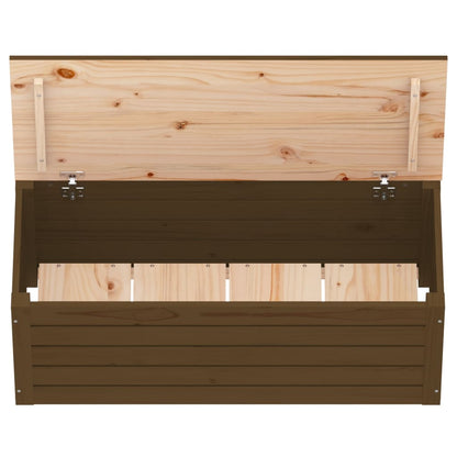 Opbergbox Honingbruin 89X36,5X33 Cm Massief Grenenhout