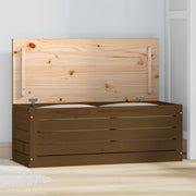 Opbergbox massief grenenhout 89x36,5x33 cm honingbruin