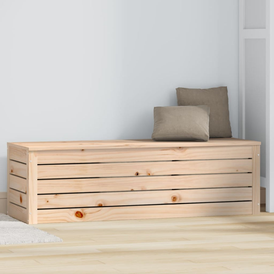 Opbergbox 109X36,5X33 Cm Massief Grenenhout