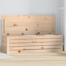 Opbergbox 109X36,5X33 Cm Massief Grenenhout