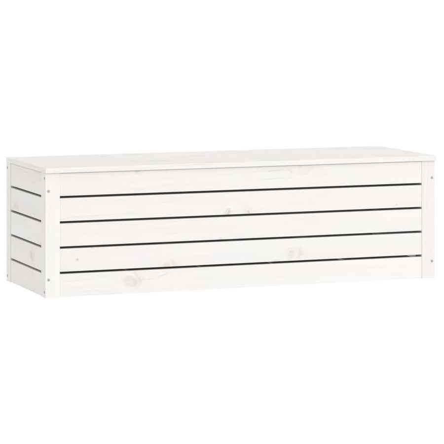 Opbergbox Wit 109X36,5X33 Cm Massief Grenenhout