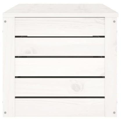 Opbergbox Wit 109X36,5X33 Cm Massief Grenenhout
