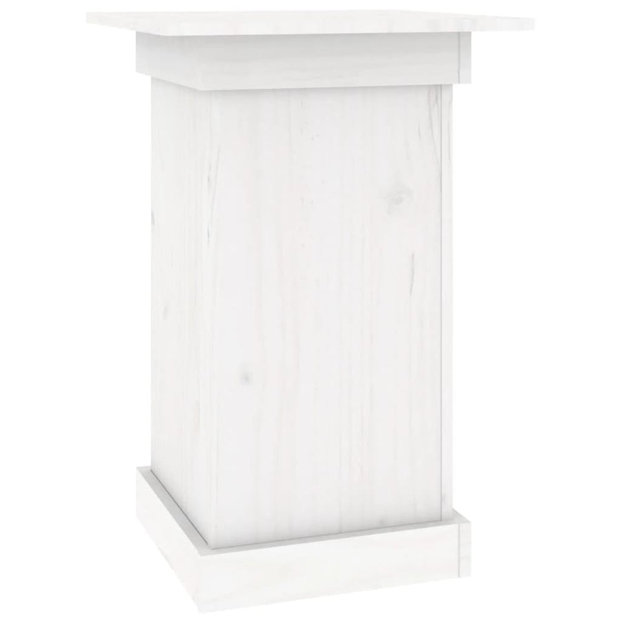 Bloemenstandaard 40x40x60 cm massief grenenhout wit 40 x 40 x 60 cm Wit