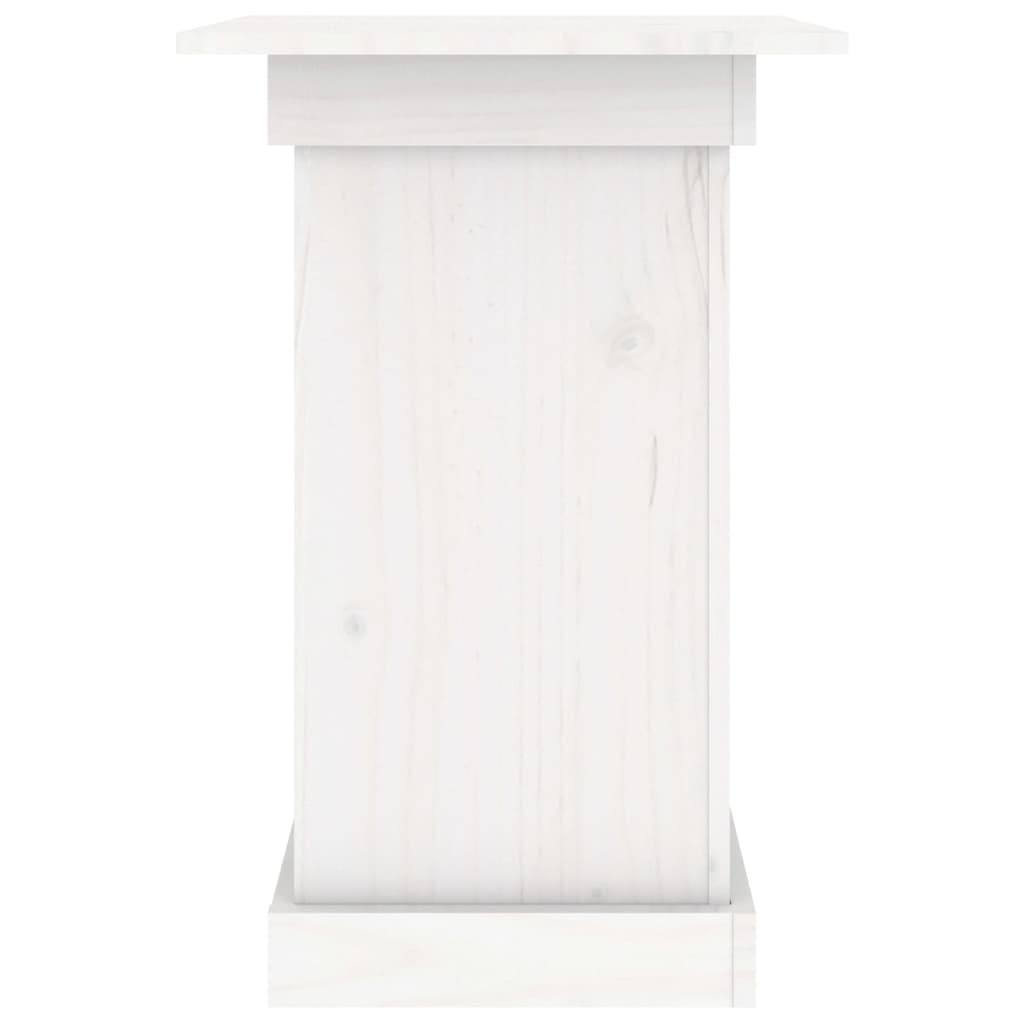 Bloemenstandaard 40x40x60 cm massief grenenhout wit 40 x 40 x 60 cm Wit