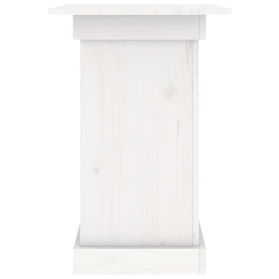 Bloemenstandaard 40x40x60 cm massief grenenhout wit 40 x 40 x 60 cm Wit