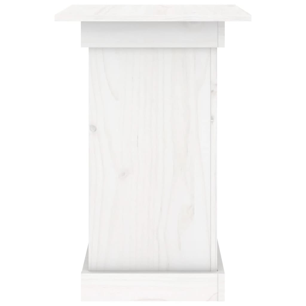 Bloemenstandaard 40x40x60 cm massief grenenhout wit 40 x 40 x 60 cm Wit