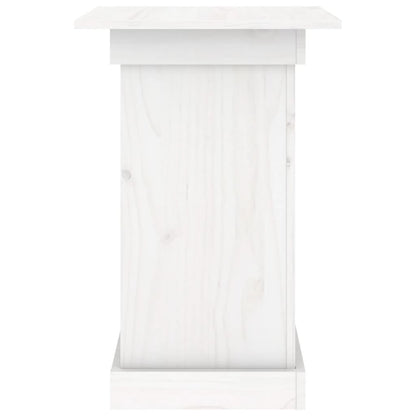 Bloemenstandaard 40x40x60 cm massief grenenhout wit 40 x 40 x 60 cm Wit