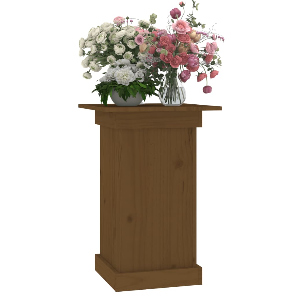 Bloemenstandaard 40x40x60 cm massief grenenhout honingbruin 40 x 40 x 60 cm Honingbruin