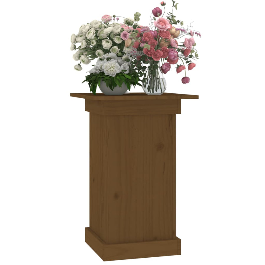 Bloemenstandaard 40x40x60 cm massief grenenhout honingbruin 40 x 40 x 60 cm Honingbruin