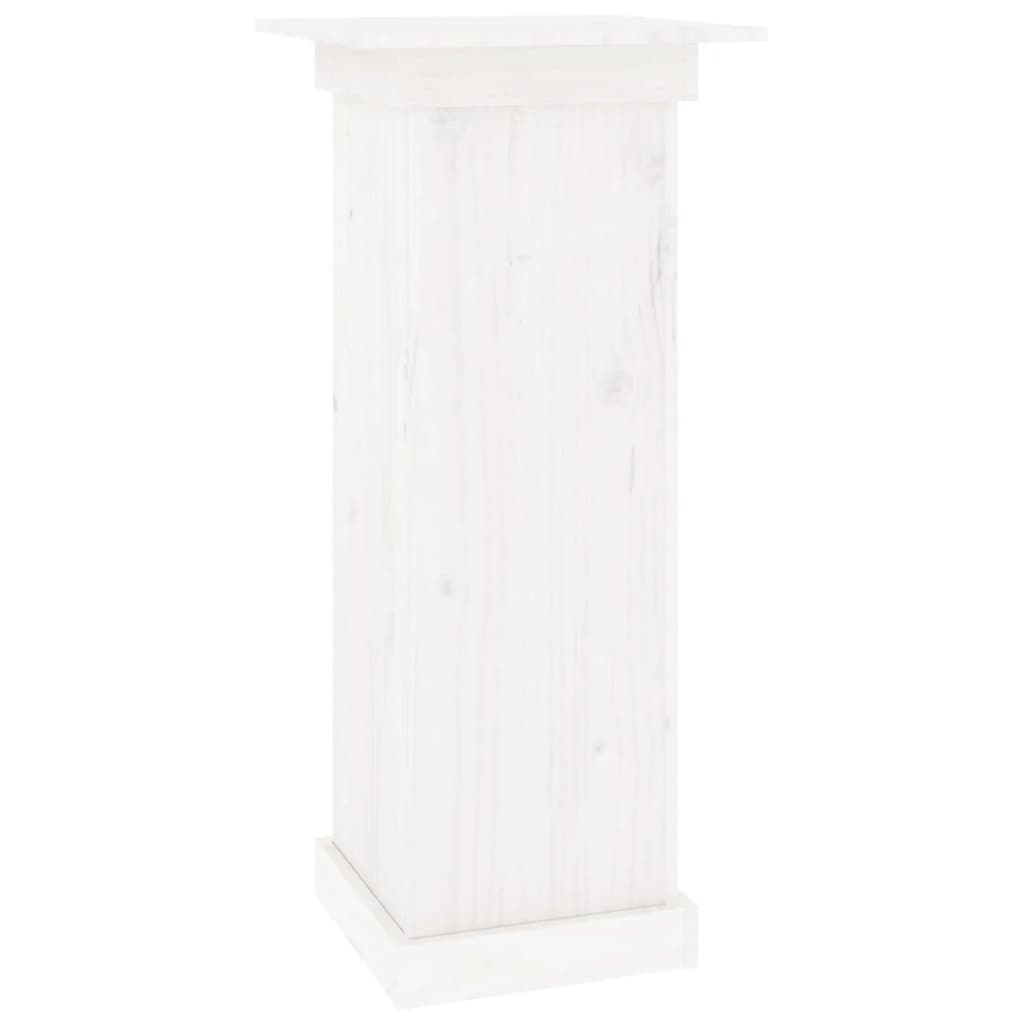 Bloemenstandaard 40x40x90 cm massief grenenhout wit 40 x 40 x 90 cm Wit