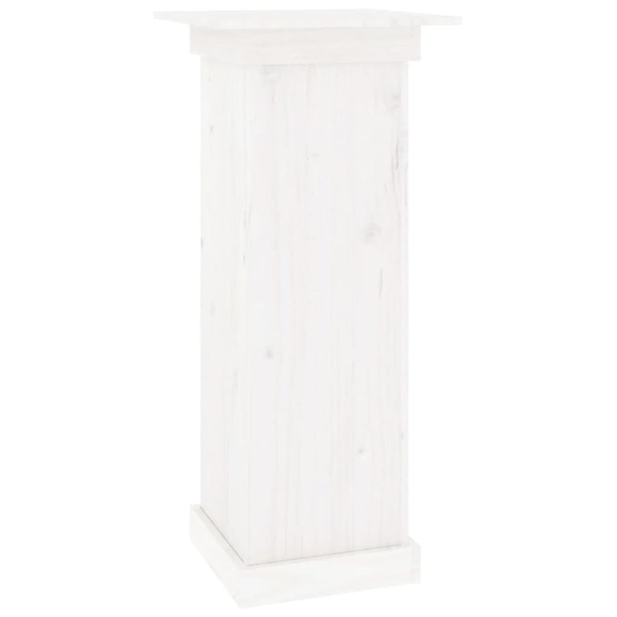Bloemenstandaard 40x40x90 cm massief grenenhout wit 40 x 40 x 90 cm Wit