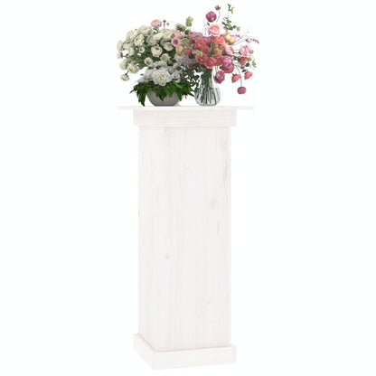 Bloemenstandaard 40x40x90 cm massief grenenhout wit 40 x 40 x 90 cm Wit