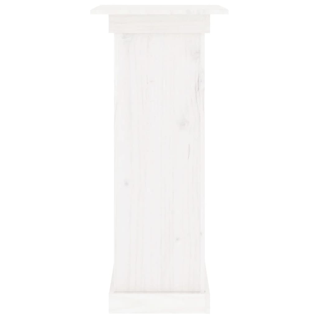 Bloemenstandaard 40x40x90 cm massief grenenhout wit 40 x 40 x 90 cm Wit