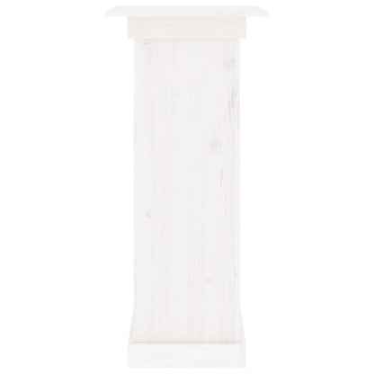 Bloemenstandaard 40x40x90 cm massief grenenhout wit 40 x 40 x 90 cm Wit
