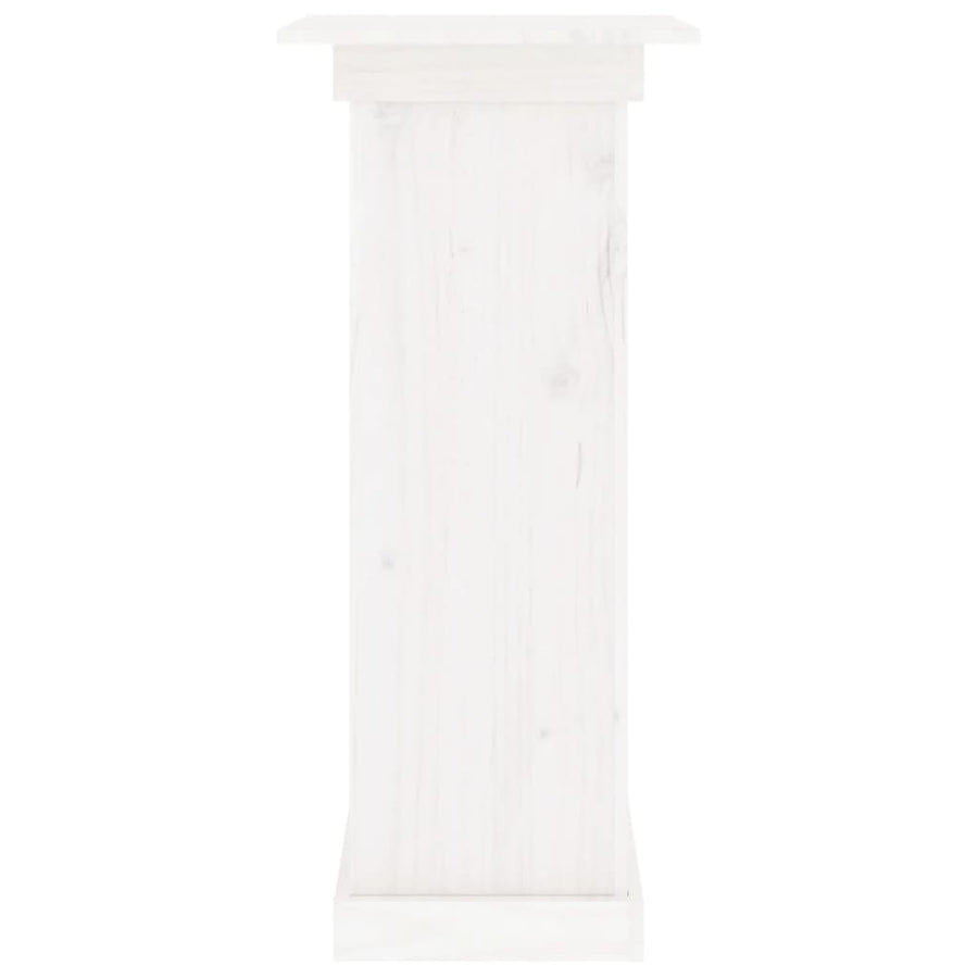 Bloemenstandaard 40x40x90 cm massief grenenhout wit 40 x 40 x 90 cm Wit