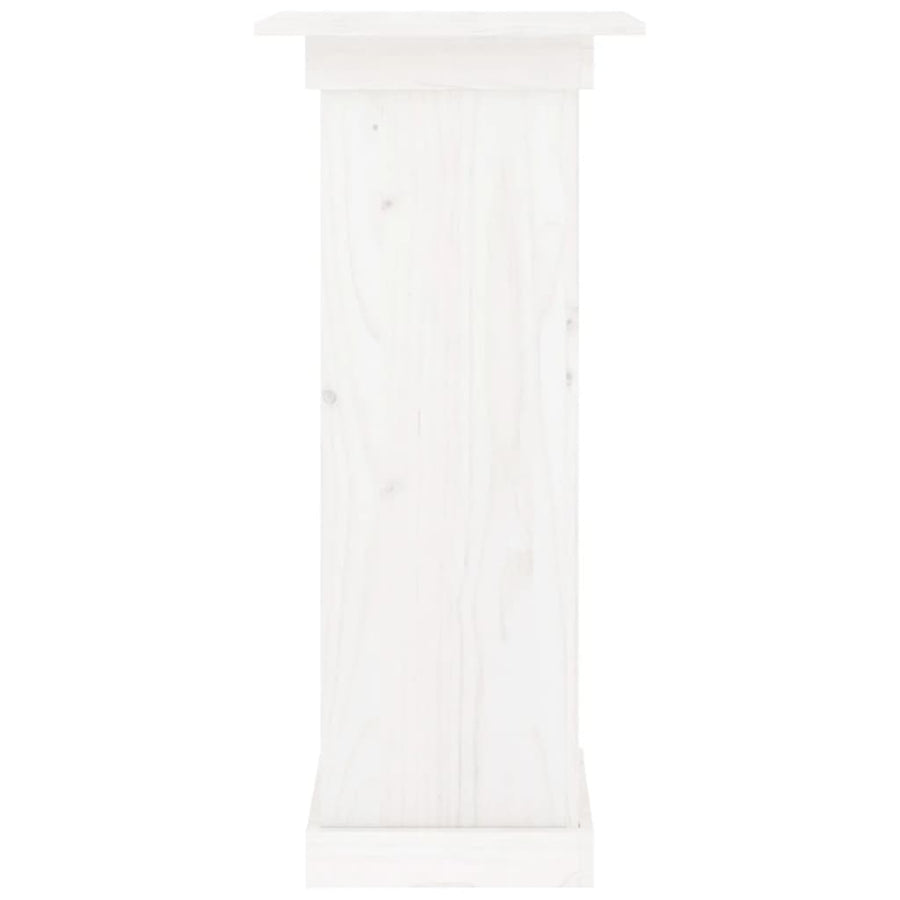 Bloemenstandaard 40x40x90 cm massief grenenhout wit 40 x 40 x 90 cm Wit