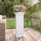 Bloemenstandaard 40x40x90 cm massief grenenhout wit